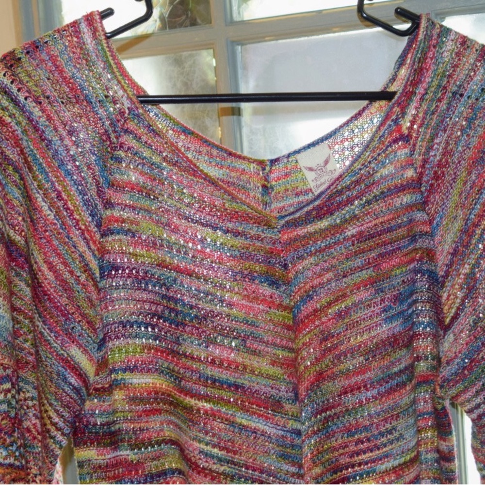 Colorful V-Neck Sweater